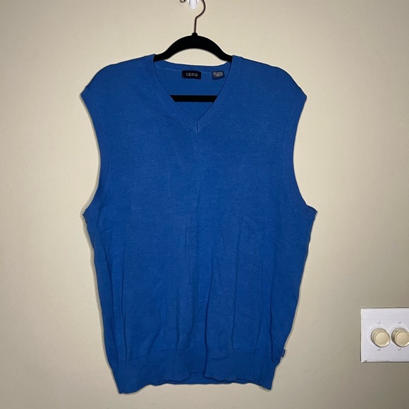 Izod Cotton Sweater Vest - Picture 1 of 8